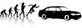 Evolution cars Royalty Free Stock Photo