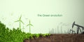 Evolution of the concept of greening Royalty Free Stock Photo