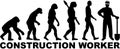 Evolution construction worker Royalty Free Stock Photo