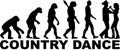 Evolution country dancing Royalty Free Stock Photo