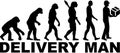 Evolution delivery man Royalty Free Stock Photo