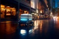 The Evolution of Delivery: Unveiling the Autonomous Electric Courier Royalty Free Stock Photo