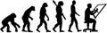 Evolution draftsman vector Royalty Free Stock Photo