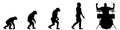 Evolution drummer Royalty Free Stock Photo