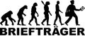 Evolution Mailman german Royalty Free Stock Photo