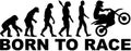 Evolution Motocross. Born to race. Royalty Free Stock Photo