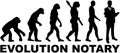 Evolution notary vector Royalty Free Stock Photo