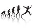 The evolution of people running