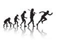 The evolution of people running