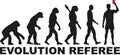 Evolution Referee soccer Royalty Free Stock Photo