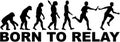 Evolution Relay - born to relay Royalty Free Stock Photo