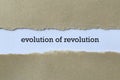 Evolution of revolution on paper