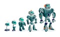 Evolution of robots, technological progress