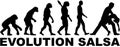 Evolution salsa dancing Royalty Free Stock Photo