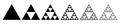 Sierpinski triangle evolution steps