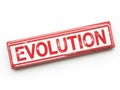 Evolution stamp isolated on white background Royalty Free Stock Photo