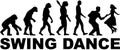 Evolution swing dance Royalty Free Stock Photo