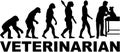 Evolution veterinarian vector Royalty Free Stock Photo