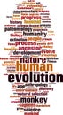Evolution word cloud Royalty Free Stock Photo