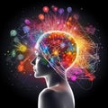 Evolutionary Therapy: Child Psychology, Neuroimaging Royalty Free Stock Photo