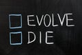 Evolve or die Royalty Free Stock Photo