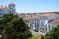 View from the Diana garden to the Menino Jesus Street. Evora. Po Royalty Free Stock Photo