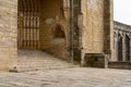 View of the Gothic entrance of the Evora cathedral Royalty Free Stock Photo