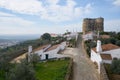 Evoramonte city castle wall historic buildings and olive trees park in Alentejo, Portugal Royalty Free Stock Photo