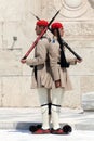 Evzones (presidential guards) Royalty Free Stock Photo