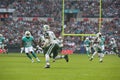 Ew York Jets International Series game versus the Miami Dolphins Royalty Free Stock Photo