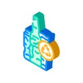 ewaste waste sorting isometric icon vector illustration Royalty Free Stock Photo