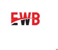 EWB Letter Initial Logo Design Vector Illustration Royalty Free Stock Photo