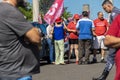 He ex-president Luiz Inacio Lula da Silva voters organize a motorcade through the city of Marilia Royalty Free Stock Photo