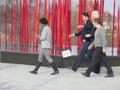 Ex-president of USA Bill Clinton out for a walk Royalty Free Stock Photo