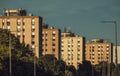 Ex-soviet concrete block houses in eastern-europe Royalty Free Stock Photo