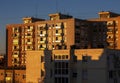 Ex-soviet concrete block houses in eastern-europe Royalty Free Stock Photo