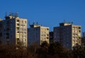 Ex-soviet concrete block houses in eastern-europe Royalty Free Stock Photo