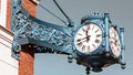 An exact copy of the famous Chicago street clock Royalty Free Stock Photo