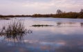 The exact spot of the first bridge built in 1812 at the Berezina river , Belarus Royalty Free Stock Photo