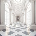 Exaggerated Baroque Passageway: A Playful Perspective Of Gothic Grandeur