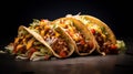 Exaggerated Hdr Tacos: Consumer Culture Critique In 32k Uhd Royalty Free Stock Photo