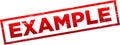 Example stamp Royalty Free Stock Photo