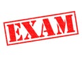 EXAM Rubber Stamp Royalty Free Stock Photo