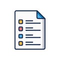 Exam Sheet Icon for Testing