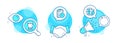 Exam time, Environment day and Latte icons set. Loop sign. Checklist, Safe world, Coffee beverage. Refresh. Vector