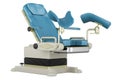 Examination chair for gynecology, urology and proctology. 3D rendering