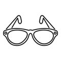 Examination eyeglasses icon, outline style Royalty Free Stock Photo