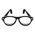 Examination eyeglasses icon, simple style Royalty Free Stock Photo