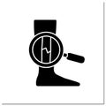 Examination glyph icon