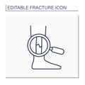 Examination line icon